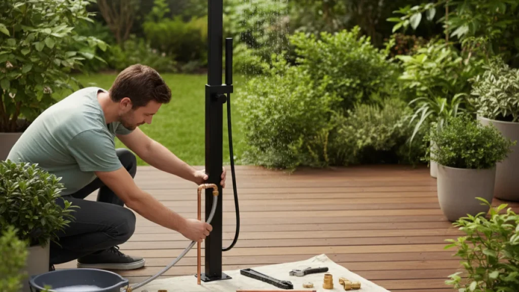 Come installare doccia esterna giardino - Doccia Esterna