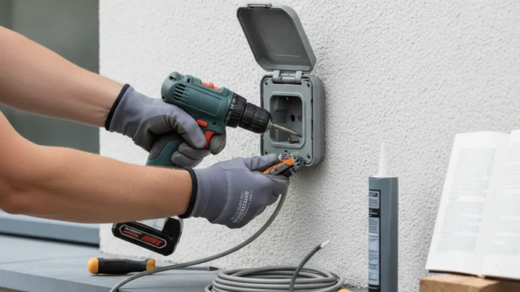 Come installare presa esterna impermeabile - Installa Presa